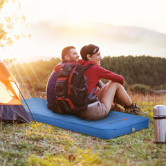 Goplus Folding Sleeping Pad, Self Inflating Camping Mattress with