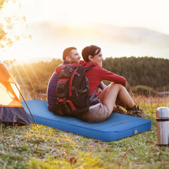 Goplus Folding Sleeping Pad, Self Inflating Camping Mattress with