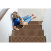 Beverly Rug Non Slip Stair Treads for Wooden Steps, 8''x26''