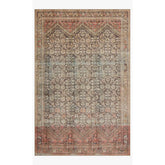Alexander Home Tremezzina Printed Geometric Botanical Distressed Rug