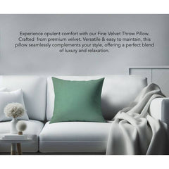 A1HC Velvet Throw Pillow Insert, Hypoallergenic Down Alternative Fill, Pack of 1