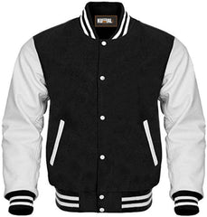 Varsity Jacket Baseball Letterman Jacket - Wool and Leather Premium Quality Jacket Women