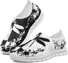 Howilath Boho Flower Slip on Shoes for Men Women Animal Print Casual Loafers Running Sneakers Anti-Skid Fashion Shoes