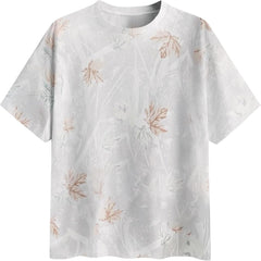 Camo Shirt for Women Mens Maple Leaf Print Camouflage T Shirt Summer Short Sleeve Oversized Camo Tee Shirts Tops