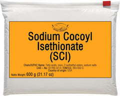 SODIUM COCOYL ISETHIONATE (SCI) - Powder - Foaming Surfactant - for Homemade Solid Shampoo Bars, Bath Bombs, Foamy and Bubbly Products - 200 g | 7.06 oz