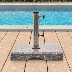 Maypex 42 lbs Square Granite Umbrella Base Grey