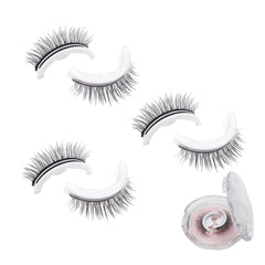 Phansta Eyelashes, Phansta Self-Adhesive Eyelash Extensions, Reusable Self Adhesive Eye Lashes, Waterproof False Eyelashes, Natural Look, No Glue, Easy to Wear and Remove (Natural*3)