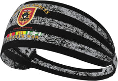 SpecialForces - MACV SOG VN SVC Sweat Headbands for Men, Non-Slip Headband,Sports Workout Head Wrap for Running Tennis Gym, Moisture Wicking Stretchable
