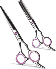 Hair Cutting Scissors Thinning Shears Kit ULG Professional Barber Hairdressing Texturizing Salon Razor Edge Scissor Japanese Stainless Steel 6.5 inch