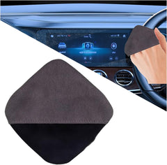 Square Car Touch Screen Cleaner Cloth, Microfiber Cleaning Pad Car Cleaning Wipes, Vehicle Screen Cleaner Tool Car Interior Cleaning Cloth for Car Dashboard Display Electronic Devices (2PCS Square)