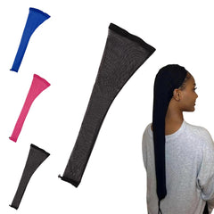 Hairweave Sleeve for Locs, Fashionable Design - Haircare for Wig, Dreadlocks Women, Extra Long Wig Breathable Stretchy With Elastic For Bun Faux Hair, For Black Women(Black)