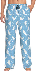 Men's Pajama Pants Pjs Bottoms With Pockets Sleep Lounge Pants For Men