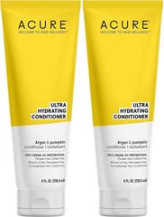 Acure Ultra Hydrating Conditioner - Deep Moisture Conditioner for Women & Men w/ Dry, Damaged, Fine, Dry, Damaged, Color Treated Hair & Scalp w/ Argan Oil, Vegan, Paraben Free, Sulfate Free - 8 fl oz