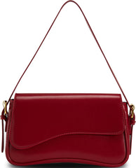 Shoulder Bag for Women Trendy Purse PU Leather Hobo Handbags Clutch Saddle Bag with 2 Removable Stra