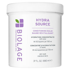 Biolage Hydra Source Conditioning Balm - Conditions, Detangles & Adds Softness, For Dry Hair, Infused with Fermented Aloe & Micro-Filtered Hyaluronic Acid, Vegan & Paraben-Free