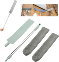 Retractable Gap Dust Cleaning Artifact, Retractable Dust Gap Cleaner Under Appliances Microfiber Duster, Extendable Washable Duster,Flat Duster for Under appliances (Retractable Gap Duster)