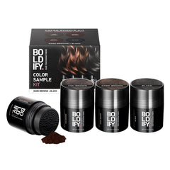 BOLDIFY Hair Fibers (12g) - Fill In Thinning and Fine Hair for an Instantly Fuller, Thicker Look - 14 Shades for Women & Men - Black