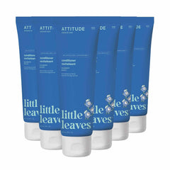 ATTITUDE Natural Conditioner for Kids, Hypoallergenic, Vegan, Plant- and Mineral-Based, Vegan and Cruelty-free, Vanilla and Pear, 8 Fl Oz (11115)