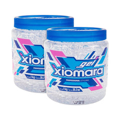 Xiomara Professional Hair Styling Gel with Aloe Vera Long-lasting Hold, 4 Pack of 8.80 Oz Each Jar, Clear