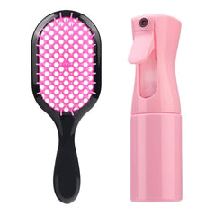 Detangling Brush,2 Pack Detangler Brush, Gentle & Effective Detangling on Wet or Dry Fragile Hair Types,Ultra-light, Detangling Brsuh ventilated and antistatic hairbrush (Pink+purple)