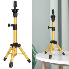 MINI Wig Stand Tripod, 25 Inch Adjustable Mannequin Head Stand, Wig Head Stand for Training Heads And Canvas Block Head (Mannequin Head Not Included)