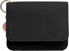 Women's Slim Bifold Wallet with Zipper – Thin Faux Leather Travel Purse | Credit Card Holder & Coin Cash Pocket (Khaki)