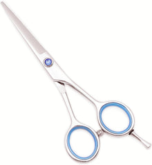 Kids Hair Cutting Scissors Set Professional 6.5 inch Saftey Round Head Hair cut Scissors Kit with Cutting Thinning Scissors Hairdressing Shears Set for Barber Salon (red)