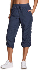 RBX Active Capri Pants for Women Joggers Stretch Lightweight Women’s Casual Pant Capri with Drawstring
