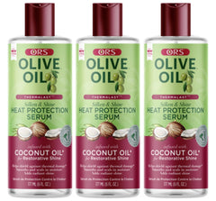 ORS Olive Oil Heat Protection Hair Serum infused with Coconut Oil for Restorative Shine 6 Ounces