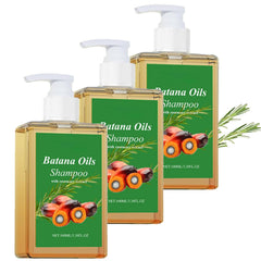 100% Batana Oil Shampoo, 100% Rosemary Oil, Shampoo De Batana Para La Caida Del Cabello, Nourishes and Regenerates Hair-Soft and Fluffy for Men & Women (2pcs)