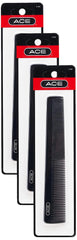 GOODY ACE ACE All Purpose Hair Comb - 7 Inch, Black - Great for All Hair Types - Fine Comb Teeth for Thin to Medium Hair,61286, 1 Count (Pack of 1)