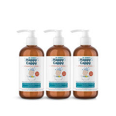 Happy Cappy Cradle Cap Medicated Shampoo and Body Wash with Comb - Baby Dandruff Shampoo, Helps Infants with Seborrheic Dermatitis, Reduces Flakes, Dermatologist Tested, Fragrance Free - 8 fl oz
