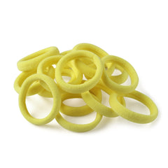 XIMA 60pcs Nylon Elastic Hair Ties Hair Ties Bands Rope No Crease Elastic Fabric Large Stretch Ouchless Ponytail Holders (60pcs-White(HT007-18))