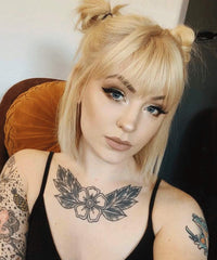 LEEONS Clip on Bangs Black Fringe Hair Extensions 6" Short Straight Clips in Hair Bang False Flat Hairpiece Two Side(1B#)