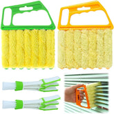 2/4 Pcs Blind Cleaner Duster Tool, Detachable Window Blind Cleaner Duster Tool, Washable 7 Fingers Dusting Cleaner Brush for Blinds Dust Dirt Cleaning (Blue+ Orange, Blue Set + Orange Set)
