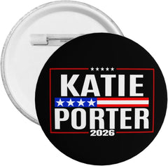 Katie Porter For Governor 2026 Badge Pin Button Badges Round Chest Pins Brooch Decor