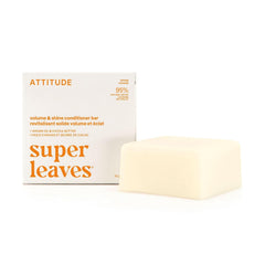ATTITUDE Moisture Rich Conditioner Bar, Natural Origin, for Ultra Dry and Damaged Hair, Shea & Cocoa Butter, Clean ingredients, Vegan, Coconut & Wild Berries, 3 Oz