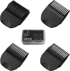 Hair Clipper Guards Guides 8pcs 0.02inch to 0.5Inch(0.5mm-12mm) Fits For Manspot Body Trimmer,Meridian Ball Trimmer Clipper Guard,8 Pack Black