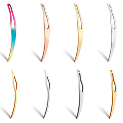 8Pcs Interlocking Tool for Locs & Sisterlocks - Retighten Tool & Bent-Hook Shape Loc Needle for Maintaining Dreadlocks & Hair Extensions (4 Colors)