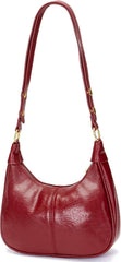 Shoulder Bags for Women Small Hobo Bags Crescent Shaped Cute Retro Tote Handbag Mini Clutch Purse with Zipper Closure