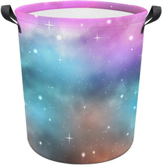 Space Galaxy Laundry Basket Shining Stars Laundry Hamper Clothes Hamper Toy Storage Bin for Bedroom Bathroom