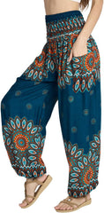 Tranquil Threads High-Waisted Boho Harem Yoga Pants for Women