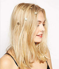 Yean Star Hair Clips Gold Hair Pins 5 Packs Make Up Headpieces for Women and Girls (Gold)