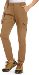 TBMPOY Women's Hiking Cargo Pants Lightweight Water Resistant Quick Dry Fishing Camping Travel Work Pant with 6 Pockets