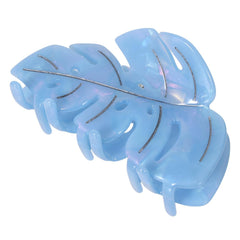 Hair Claw Clip Green Leaf Shape 3.5 Inch Hair Grip Clip French Design Women Girls Spring Hair Accessories Strong Hold for Thick Thin Hair