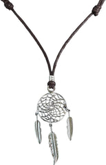 BlueRica Dreamcatcher on Adjustable Cord Necklace