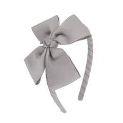 MEEDEE Fashion Black Bow Headband - Big Bow Grosgrain Ribbon Hair Hoop for Girls Toddlers Kids Party Decoration Cosplay Costume Makeup Handmade Hair Band
