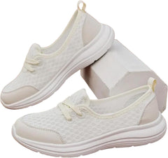 Women's Soft Sole Mesh Comfort Orthopedic Shoes, Orthopedic Shoes for Women Slip Ons, Low-Top Breathable Flat Shoe