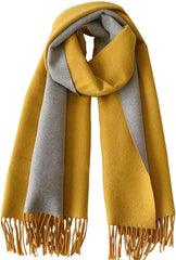 Floralies Cashmere Scarf for Women Wool Scarf Gift Box Double-sided Style Tassels Winter Thick Oversized Scarves Wraps