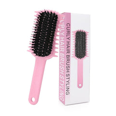 Curly Hair Brush, Volume Curl Defining Brush for Detangling Shaping and Styling Women's Curls, Reduce Pulling (Green)